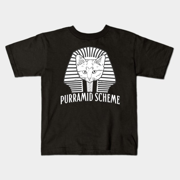Purramid Scheme Kids T-Shirt by graffd02